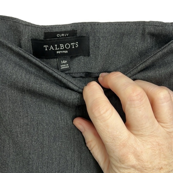 Talbots Curvy Trousers Gray - Picture 2 of 5